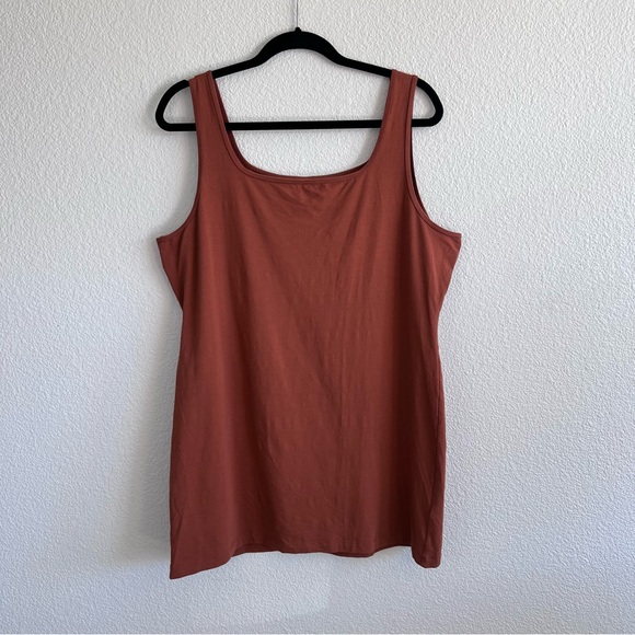 Peruvian Connection Tops Peruvian Connection Long Tank Rust Poshmark